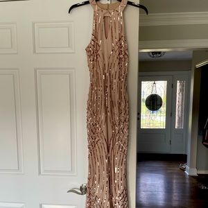 Venus champagne sequin dress